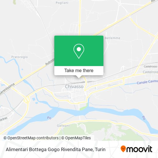 Alimentari Bottega Gogo Rivendita Pane map