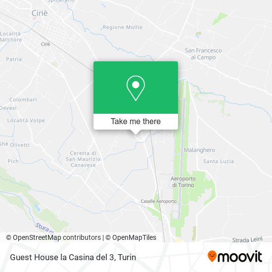 Guest House la Casina del 3 map