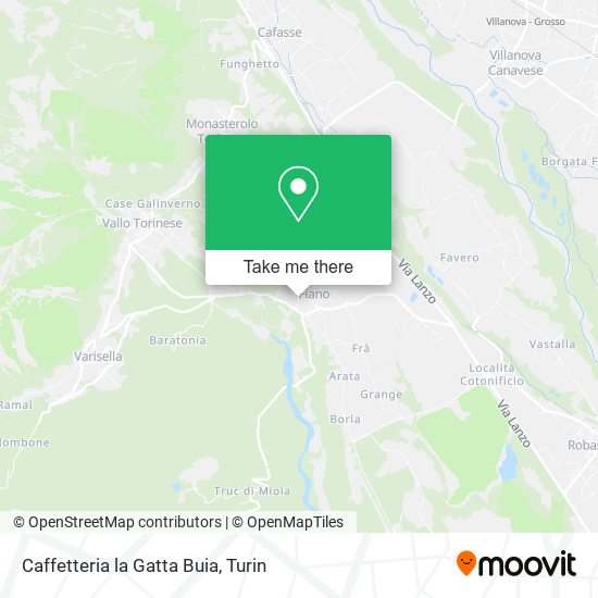 Caffetteria la Gatta Buia map