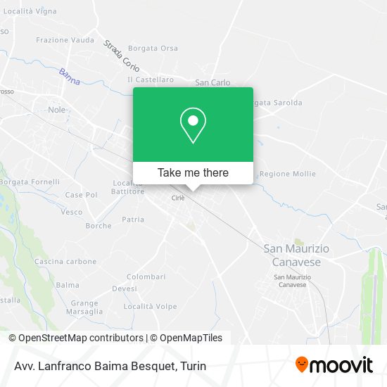 Avv. Lanfranco Baima Besquet map