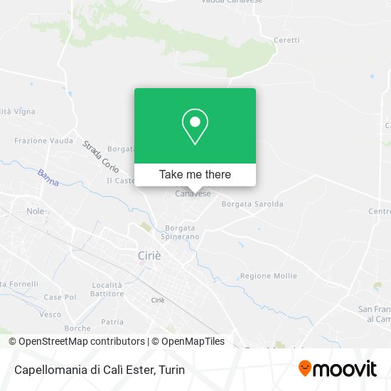 Capellomania di Calì Ester map