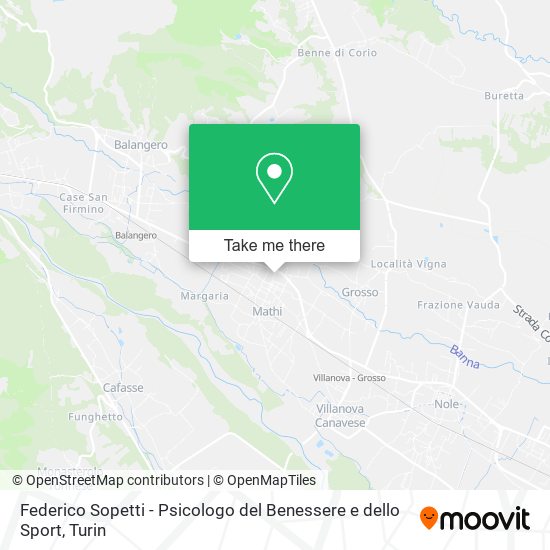 Federico Sopetti - Psicologo del Benessere e dello Sport map