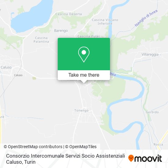 Consorzio Intercomunale Servizi Socio Assistenziali Caluso map