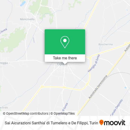 Sai Aicurazioni Santhia' di Tumelero e De Filippi map