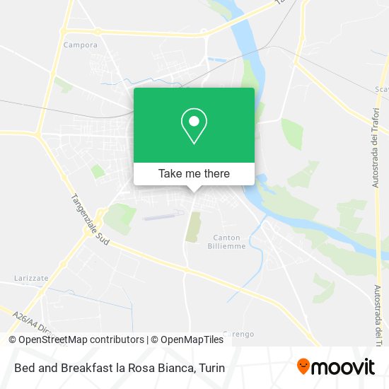 Bed and Breakfast la Rosa Bianca map