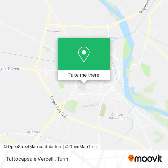 Tuttocapsule Vercelli map