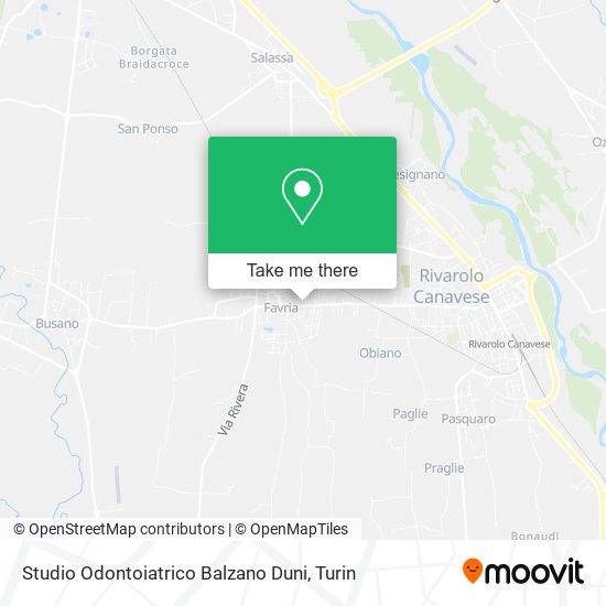 Studio Odontoiatrico Balzano Duni map