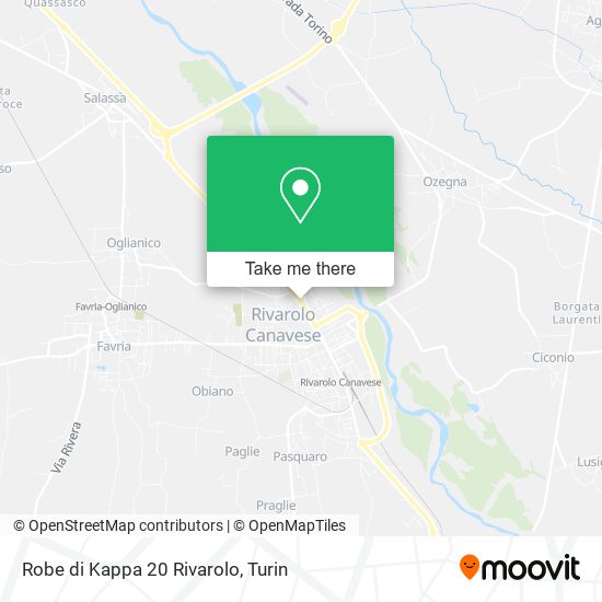Robe di Kappa 20 Rivarolo map