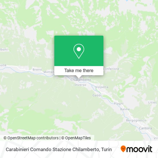 Carabinieri Comando Stazione Chilamberto map