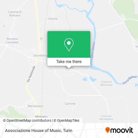 Associazione House of Music map