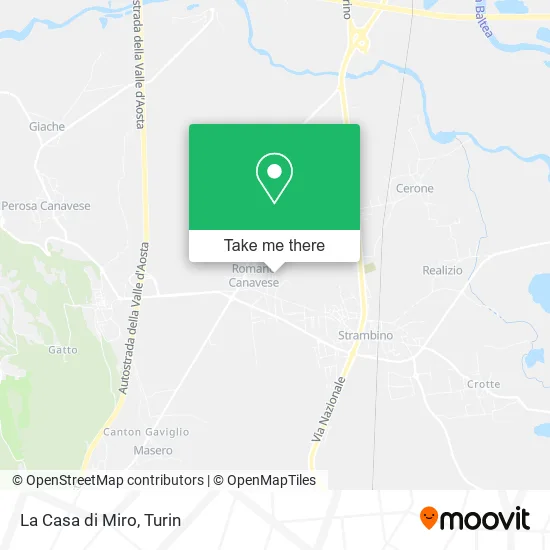 La Casa di Miro map