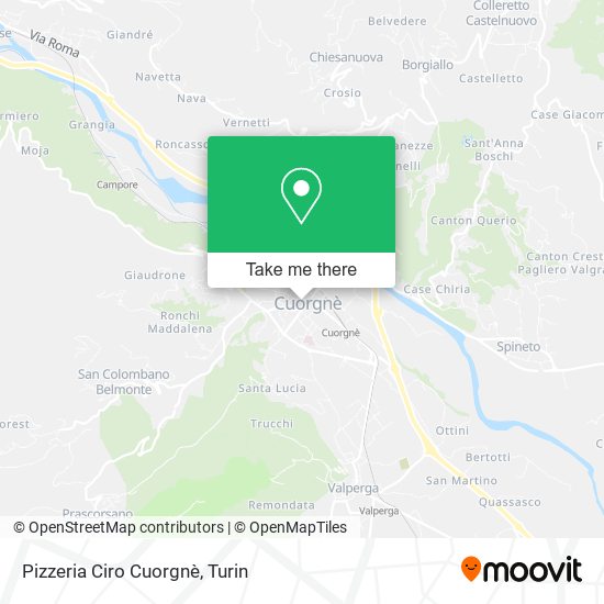 Pizzeria Ciro Cuorgnè map