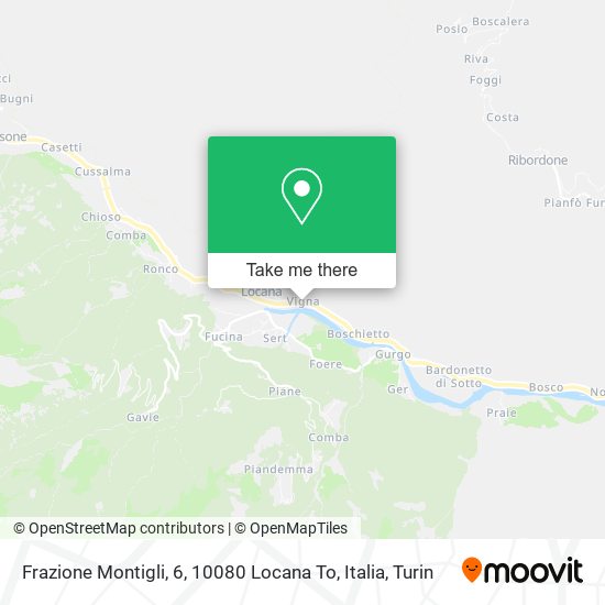 Frazione Montigli, 6, 10080 Locana To, Italia map