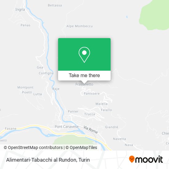 Alimentari-Tabacchi al Rundon map