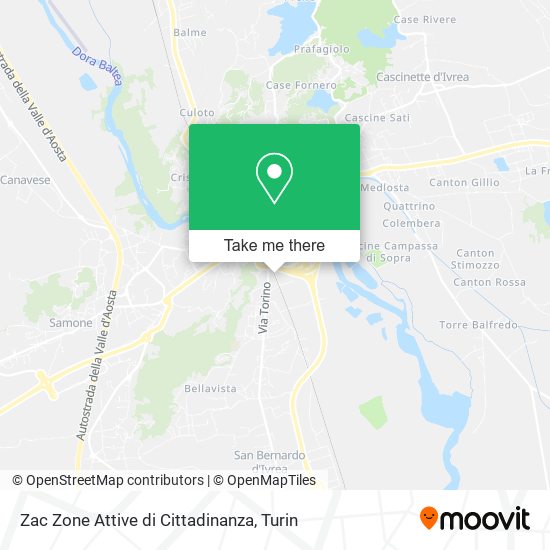 Zac Zone Attive di Cittadinanza map