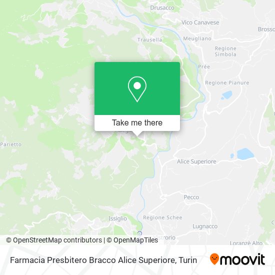 Farmacia Presbitero Bracco Alice Superiore map