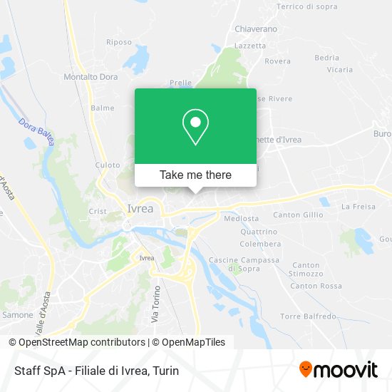 Staff SpA - Filiale di Ivrea map