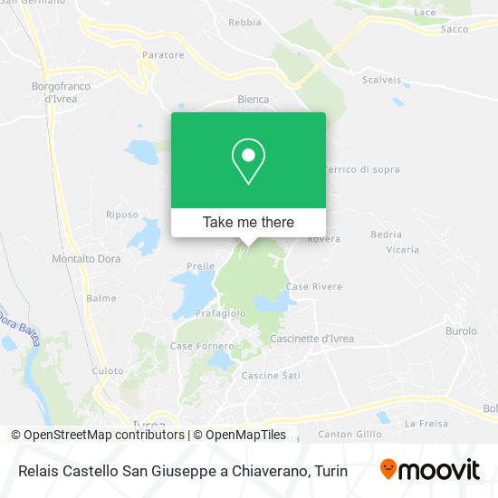 Relais Castello San Giuseppe a Chiaverano map