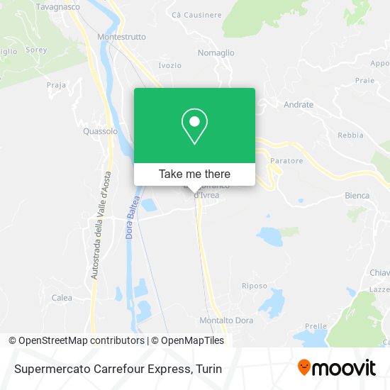 Supermercato Carrefour Express map