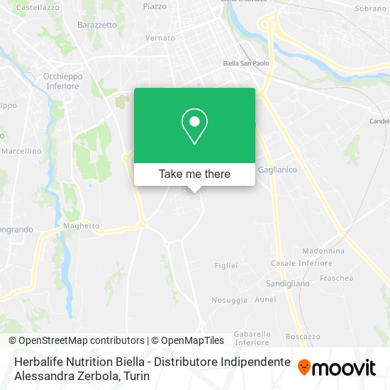 Herbalife Nutrition Biella - Distributore Indipendente Alessandra Zerbola map
