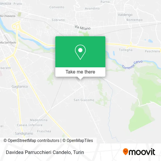 Davidea Hairdressers Candelo map