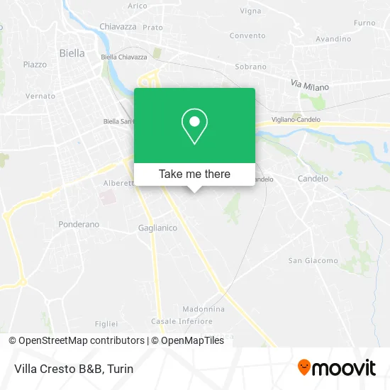 Villa Cresto Bed & Breakfast map