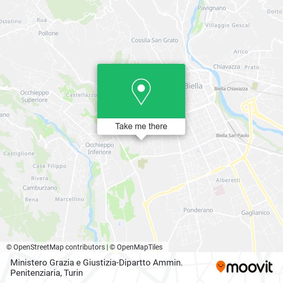 Ministero Grazia e Giustizia-Dipartto Ammin. Penitenziaria map