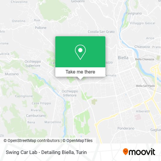 Swing Car Lab - Detailing Biella map