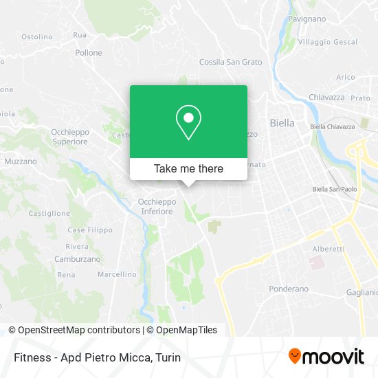 Fitness - Apd Pietro Micca map