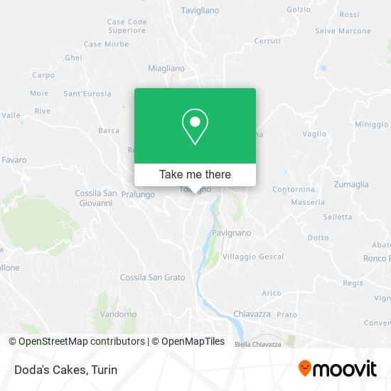 Doda's Cakes map