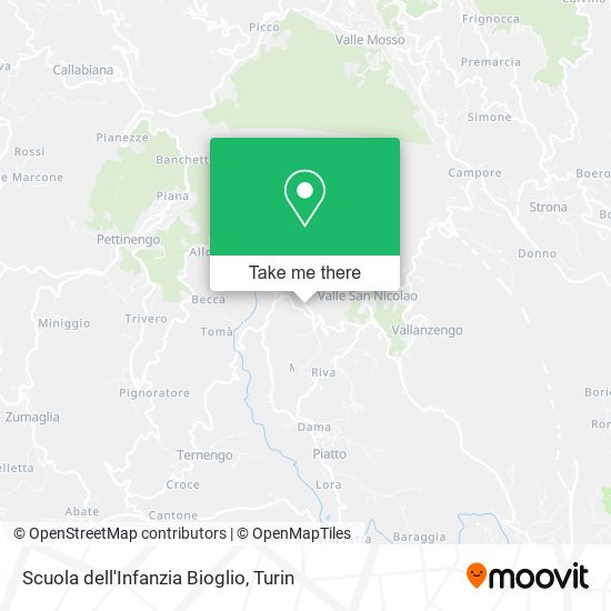 Scuola dell'Infanzia Bioglio map