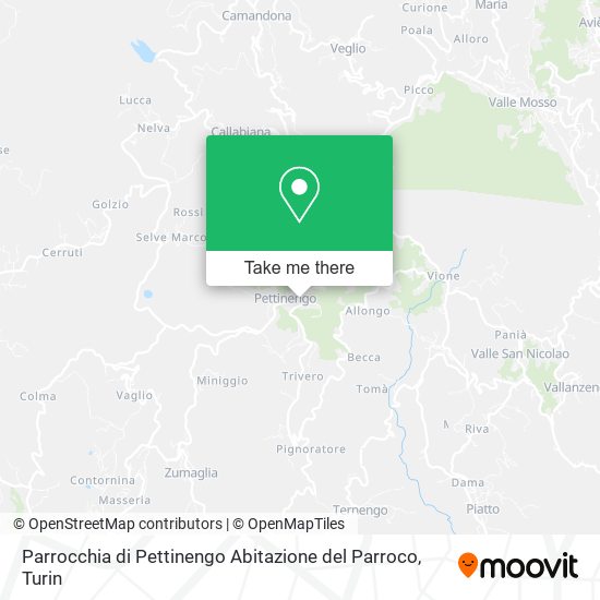 Parrocchia di Pettinengo Abitazione del Parroco map