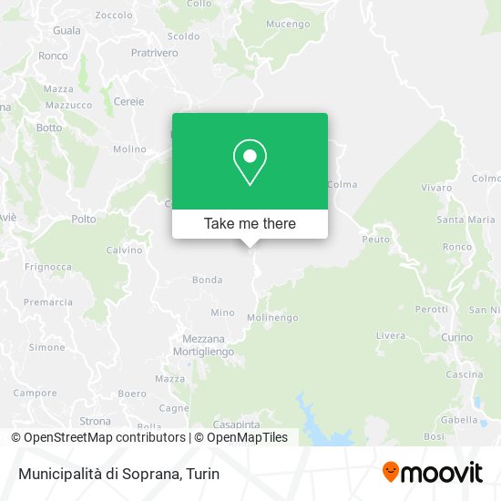 Municipalità di Soprana map