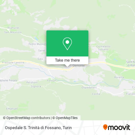 Ospedale S. Trinità di Fossano map