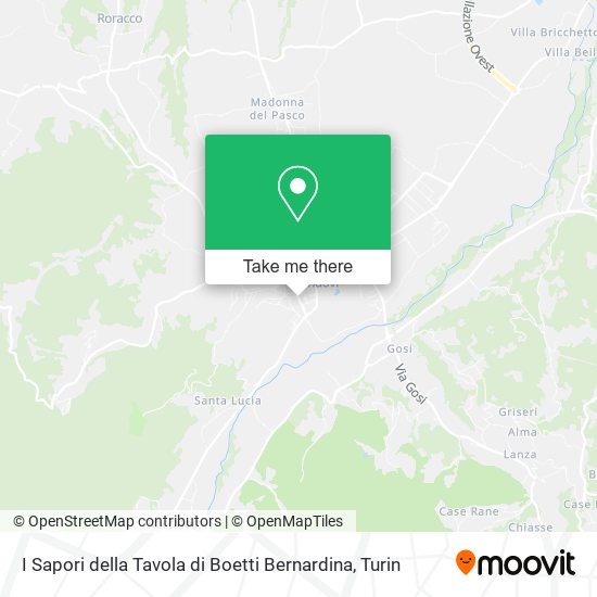 I Sapori della Tavola di Boetti Bernardina map
