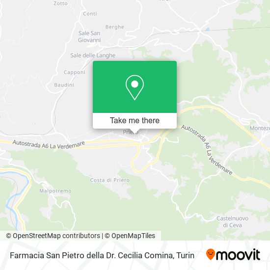 Farmacia San Pietro della Dr. Cecilia Comina map