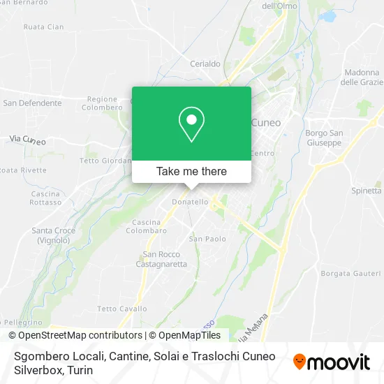 Sgombero Locali, Cantine, Solai e Traslochi Cuneo Silverbox map