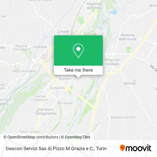 Gescon Servizi Sas di Pizzo M.Grazia e C. map