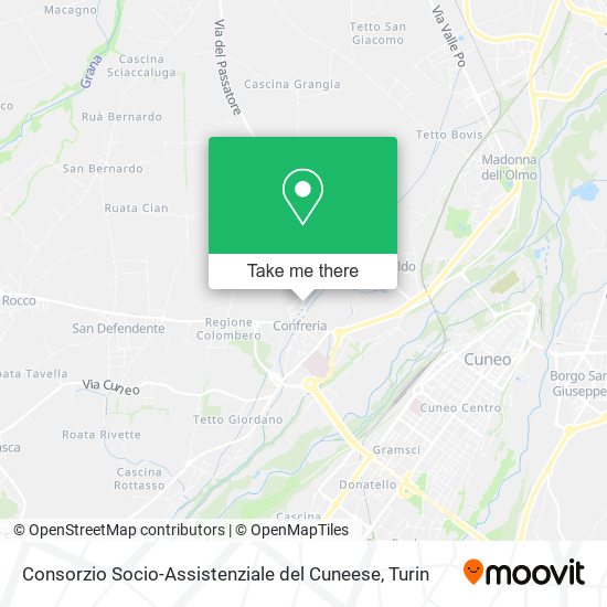 Consorzio Socio-Assistenziale del Cuneese map