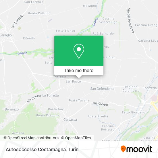 Autosoccorso Costamagna map