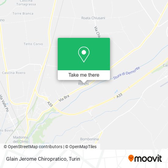Glain Jerome Chiropratico map