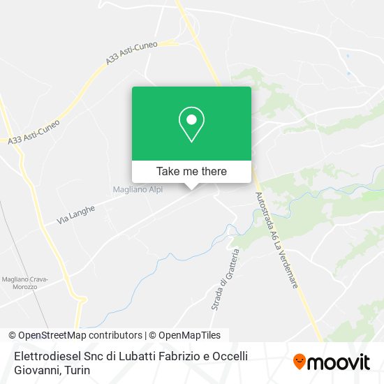Elettrodiesel Snc di Lubatti Fabrizio e Occelli Giovanni map