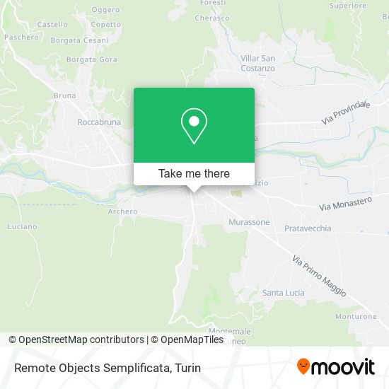 Remote Objects Semplificata map