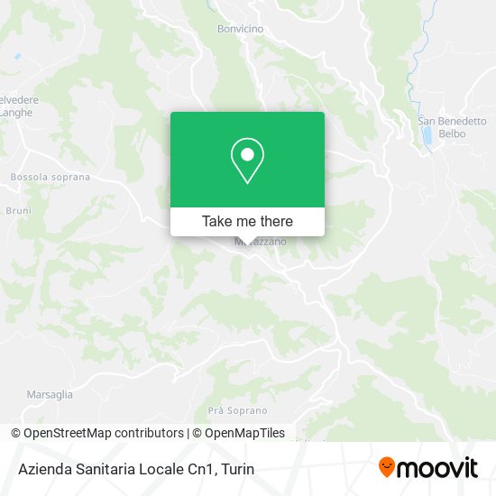 Azienda Sanitaria Locale Cn1 map