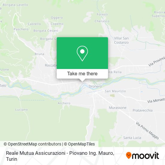 Reale Mutua Assicurazioni - Piovano Ing. Mauro map