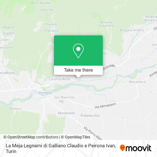 La Meja Legnami di Galliano Claudio e Peirona Ivan map
