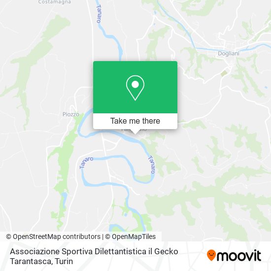 Associazione Sportiva Dilettantistica il Gecko Tarantasca map