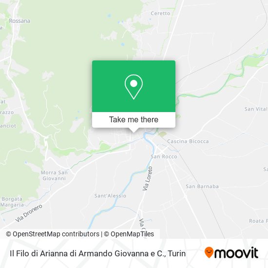 Il Filo di Arianna di Armando Giovanna e C. map