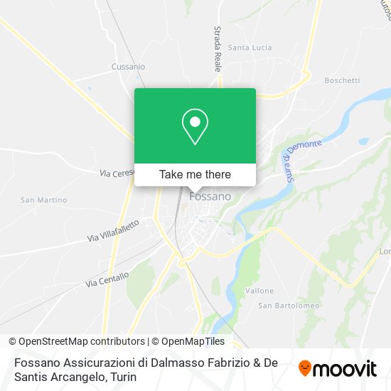 Fossano Assicurazioni di Dalmasso Fabrizio & De Santis Arcangelo map