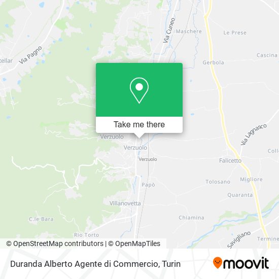 Duranda Alberto Agente di Commercio map